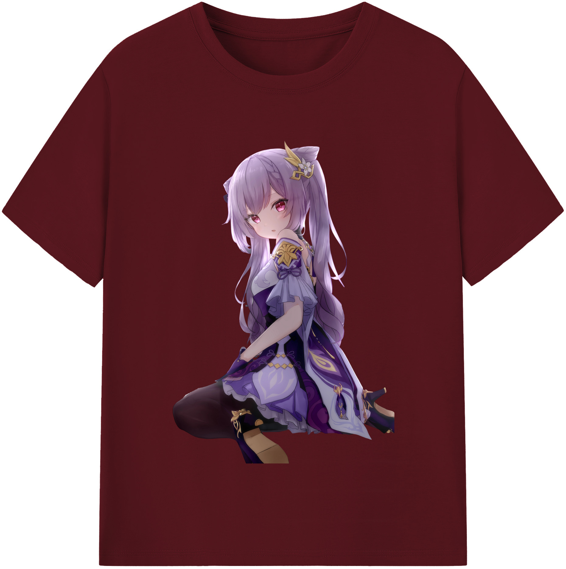 げんし神 刻晴 こくせい genshin Kokusei 綿100％半袖Tシャツ（フロントプリント）
